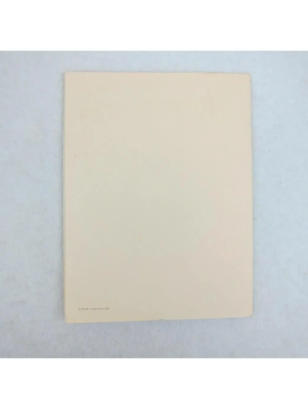Vintage Litho Greeting Christmas Card & Envelope Snowy Night House Tree UNSIGNED